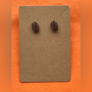 Coffee Bean Clay Earrings